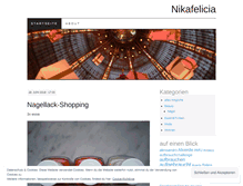 Tablet Screenshot of nikafelicia.wordpress.com