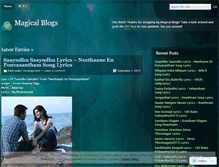 Tablet Screenshot of magicalblogs.wordpress.com