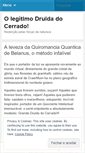 Mobile Screenshot of druidadocerrado.wordpress.com