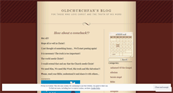 Desktop Screenshot of oldchurchfan.wordpress.com