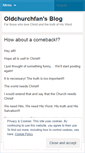 Mobile Screenshot of oldchurchfan.wordpress.com
