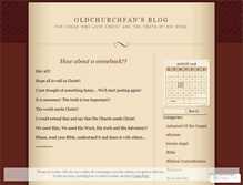 Tablet Screenshot of oldchurchfan.wordpress.com