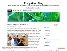 Tablet Screenshot of prettygoodblog.wordpress.com
