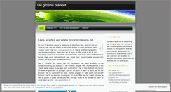 Desktop Screenshot of groeneplaneet.wordpress.com