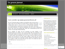 Tablet Screenshot of groeneplaneet.wordpress.com