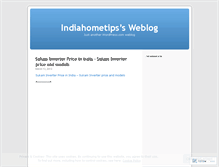 Tablet Screenshot of indiahometips.wordpress.com