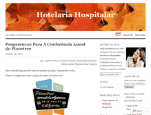 Tablet Screenshot of hotelariahospitalar.wordpress.com