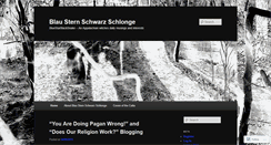 Desktop Screenshot of blausternschlonge.wordpress.com