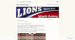 Desktop Screenshot of lionsbasketball.wordpress.com