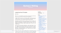 Desktop Screenshot of mymoss.wordpress.com