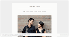 Desktop Screenshot of oboeduoagosto.wordpress.com