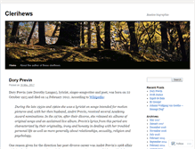Tablet Screenshot of clerihews.wordpress.com