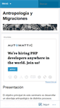 Mobile Screenshot of antropologiaymigraciones.wordpress.com