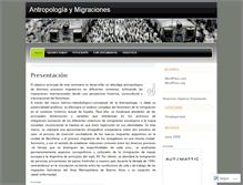 Tablet Screenshot of antropologiaymigraciones.wordpress.com