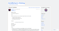 Desktop Screenshot of ami26chan.wordpress.com