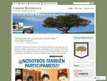 Tablet Screenshot of colegiomonteolivo.wordpress.com