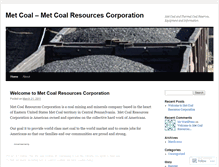 Tablet Screenshot of metcoal.wordpress.com