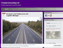 Tablet Screenshot of fenwickconsulting.wordpress.com