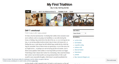 Desktop Screenshot of myfirsttri.wordpress.com