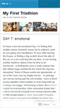 Mobile Screenshot of myfirsttri.wordpress.com