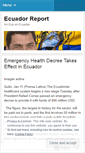 Mobile Screenshot of ecuadorreport.wordpress.com