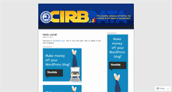 Desktop Screenshot of cirbdata.wordpress.com