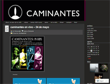 Tablet Screenshot of caminantesrock.wordpress.com