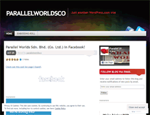 Tablet Screenshot of parallelworldsco.wordpress.com