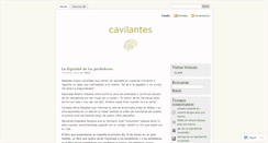 Desktop Screenshot of cavilantes.wordpress.com