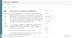 Desktop Screenshot of fixyourwindows.wordpress.com