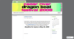 Desktop Screenshot of crdragonboat.wordpress.com