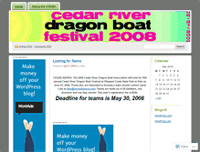 Tablet Screenshot of crdragonboat.wordpress.com