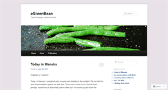 Desktop Screenshot of agreenbean.wordpress.com