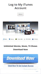 Mobile Screenshot of logtomyitunesaccount.wordpress.com