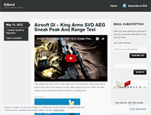 Tablet Screenshot of kiibord.wordpress.com