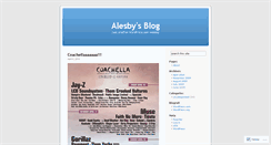 Desktop Screenshot of alesby.wordpress.com