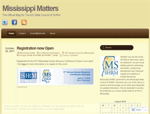 Tablet Screenshot of mississippishrm.wordpress.com