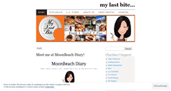 Desktop Screenshot of mylastbite.wordpress.com