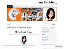 Tablet Screenshot of mylastbite.wordpress.com