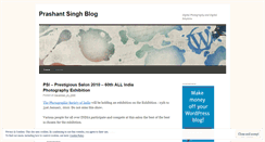 Desktop Screenshot of prashantsinghblog.wordpress.com