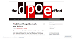Desktop Screenshot of dpoecompany.wordpress.com