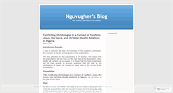 Desktop Screenshot of nguvugher.wordpress.com