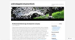 Desktop Screenshot of androidappdevelopmenttools.wordpress.com