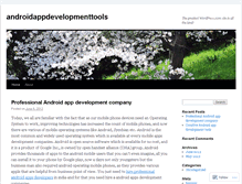 Tablet Screenshot of androidappdevelopmenttools.wordpress.com