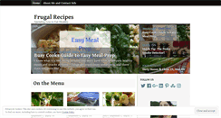 Desktop Screenshot of frugalrecipes.wordpress.com