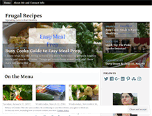 Tablet Screenshot of frugalrecipes.wordpress.com