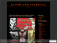 Tablet Screenshot of bloodandstardust.wordpress.com