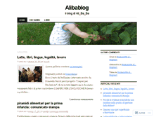 Tablet Screenshot of alibablog.wordpress.com