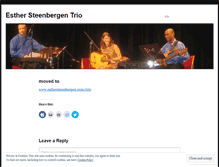Tablet Screenshot of esthersteenbergentrio.wordpress.com