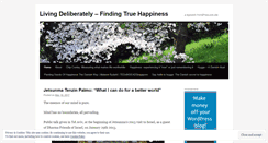 Desktop Screenshot of livingdeliberatelyyourway.wordpress.com
